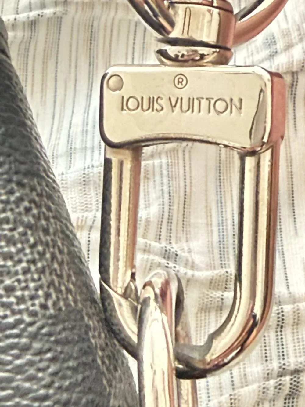 $2995 Auth. LOUIS VUITTON Made in FRANCE Damier Graphite Tadao Tote Shoulder Bag